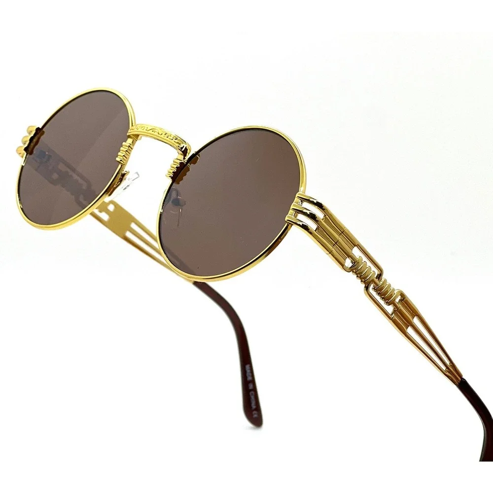 Retro Vintage Round Sunglasses Women with Scratch-Resistant Coating Round Trendy